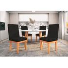 Jogo de Cadeiras Estofada Moderna Para Sala de Jantar Direto da Fábrica Tecido Veludo - Tacla's Decor no Shoptime