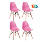 Kit 4 cadeiras infantil Eames Eiffel Junior cadeirinha kids