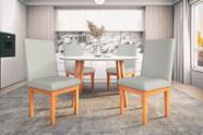 KIT 4 Cadeiras Reforçada Sala de Jantar Cozinha Luxo Linho