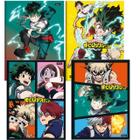 Kit 4 Caderno Brochurinha My Hero Academia Anime - Foroni