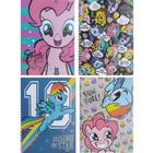 Kit 4 Caderno Escola Universitário Espiral 300fl Little Pony