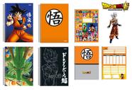 Caderno Naruto/Dragon Ball Brochurão 80 Fls C/4 Kit Completo - Tem