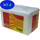 Kit 4 Caixa Termica 5L Isopor Sem Alca 286X185X176Mm - Knauf