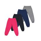 KIt 4 Calça Moletom Fanelado Infantil Menina Menino Casual Moda Inverno Kids