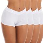 Kit 4 Calcinhas Shorts Cuecas Boxer Feminina Shortinho 11