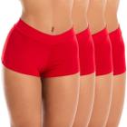 Kit 4 Calcinhas Shorts Cuecas Boxer Feminina Shortinho 11