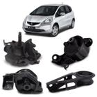 Kit 4 Calco Coxim Motor Câmbio Honda Fit 2003 A 2008 Manual - Solupe Parts