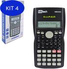 Kit 4 Calculadora Científica Display LCd 2 Linhas 240