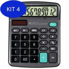 Kit 4 Calculadora De Mesa Ps-6837B Hoopson