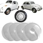 Kit 4 Calotas Speed Vw Fusca Kombi Variant Para Roda 4 Furos