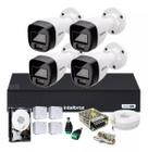 Kit 4 Cam Intelbras F. Color C/ Audio , Dvr 8ch 1108-c 500Gb