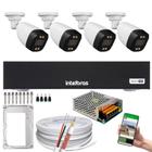 Kit 4 Camera de Segurança Infravermelho Full Hd Colorida Dia Noite Dvr Intelbras 4ch c/hd 1tb