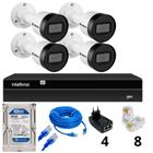 Kit 4 câmera intelbras Full Hd Vipc 1230B Nvd 1404 C/HD 500GB