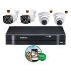 Kit 4 Câmeras De Segurança Residencial Full HD 2MP Dvr Intelbras mhdx Full Hd