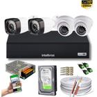 Kit 4 Câmeras Full HD 1080p + DVR Intelbras MHDX 3004C C/HD