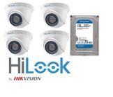 KIT 4 Câmeras Hilook Dome 1MP HD THC T110C-P 2.8mm C/Hd 1TB