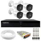 Kit 4 Câmeras Intelbras VHD 3230 B G7 Bullet Full HD 1080p Multi HD IP67 + Dvr Tudo Forte TFHDX 3304 4 Canais Com App Xmeye