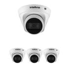 Kit 4 Câmeras IP 2 Megapixels 2.8mm 30m PoE VIP 1230 D Intelbras