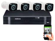 Kit 4 Cameras Segurança 1080p Full Hd Dvr Intelbras 4ch S/hd