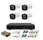 Kit 4 Câmeras Segurança Infra vermelho Residencial Alta Resolução Dvr Full Hd 4 Ch - Citrox