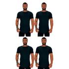 Kit 4 Camiseta Longline MXD Conceito Slim Cores Básicas e Mescladas Lisas