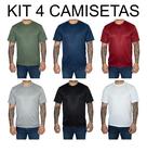 kIT 4 Camiseta Masculina Basica Lisa Dry-fit 100 Poliéster PREMIUM Treino Academia Corrida