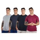 Kit 4 Camisetas Básicas Masculinas 100% Algodão Premium TRV