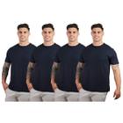 Kit 4 Camisetas Básicas Masculinas Algodão Premium TRV