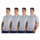 Kit 4 Camisetas Básicas Masculinas Algodão Premium TRV