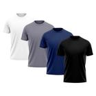 Kit 4 Camisetas Dry Fit Proteção Solar UV