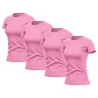 Kit 4 Camisetas Feminina Dry Básica Lisa Proteção Solar UV Térmica Blusa Academia Esporte Camisa