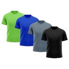 Kit 4 Camisetas Masculina Raglan Dry Fit Proteção Solar UV