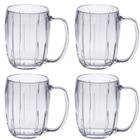 Kit 4 Caneca Liv Acrílico Cristal Luxo Chopp 750ML Paramount