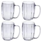 Kit 4 Caneca Liv Acrílico Cristal Luxo Chopp 750Ml Paramount