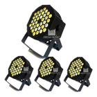 Kit 4 Canhão Refletor 36 Leds 3w Branco Quente E Branco Frio - SHOWTECH