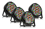 Kit 4 Canhão Refletor Led Par 64 Rgbwa 60 Led 3w Ambar Dmx