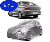 Kit 4 Capa Cobrir Carro Ford Ka Sedan Forrada E 100% - Zna Bezzter