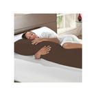 Kit 4 Capa Fronha Travesseiro De Corpo De Microfibra Varias Cores lisas Xuxão 1.35 x 0.40