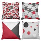 Kit 4 Capas Almofada Decorativas Estampas Diversas Zipper - Prime Decor House