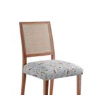 Kit 4 Capas Assento Ajustável Protetora Elasticada Fecho Fivela Cadeira Jantar Mesa Cozinha Estampada