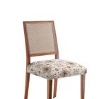 KIT 4 Capas Assento Decorativa Para Cadeira Malha Estampada Elegante Confortável Decorativa Sala Jantar Com Fivela Ajustável