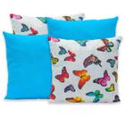 Kit 4 Capas de Almofada 40x40 Zíper Gorgurinho Lisa e Estampada