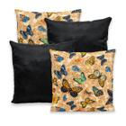 Kit 4 Capas de Almofada 40x40 Zíper Gorgurinho Lisa e Estampada