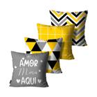 Kit 4 Capas de Almofadas Alta Qualidade Mdecore 45X45