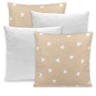 Kit 4 Capas de Almofadas Favinho 40x40 C/ Zíper PIQUET Estampadas