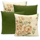 Kit 4 Capas de Almofadas Favinho 40x40 C/ Zíper PIQUET Estampadas