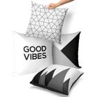 kit 4 capas de almofadas good vibes PB 45x45 - Kombigode