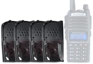 Kit 4 Capas Em Couro Para Rádio Comunicador Baofeng UV-82 - LELLIS CAPA