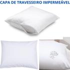 Kit 4 Capas Protetora De Travesseiro Impermeável Hospitalar