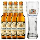 Kit 4 Cerveja Weihenstephaner Pilsner 330ml + Copo Oficial